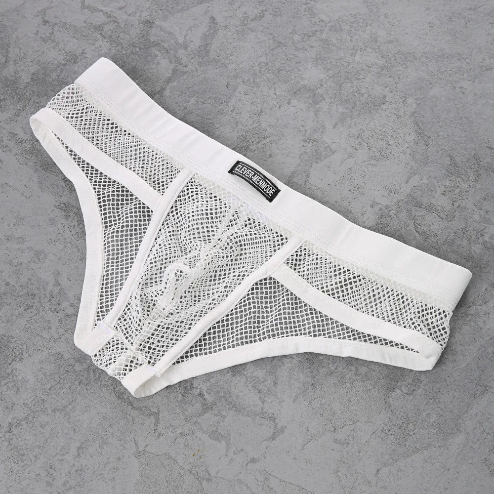 Men's Boxer Shorts Low Rise Transparent Underwear