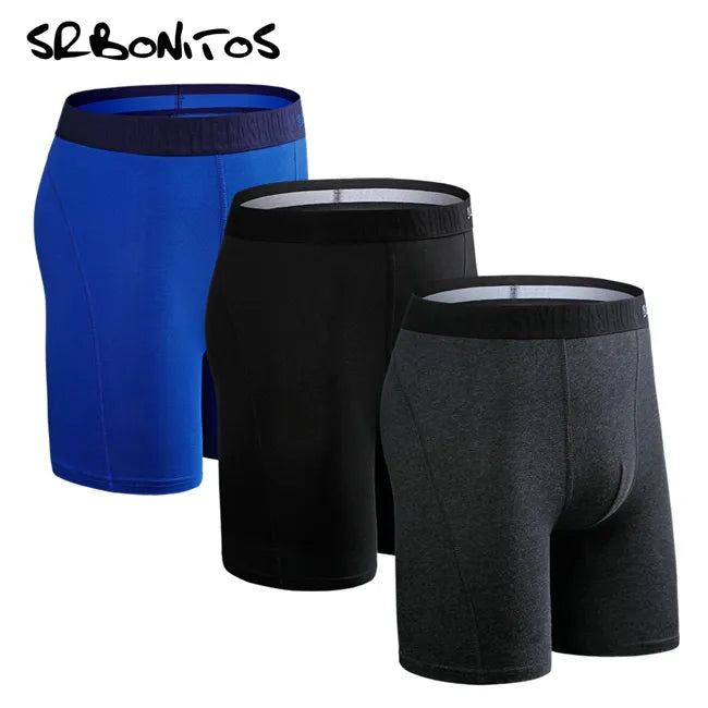 3pcs Long Boxer Shorts