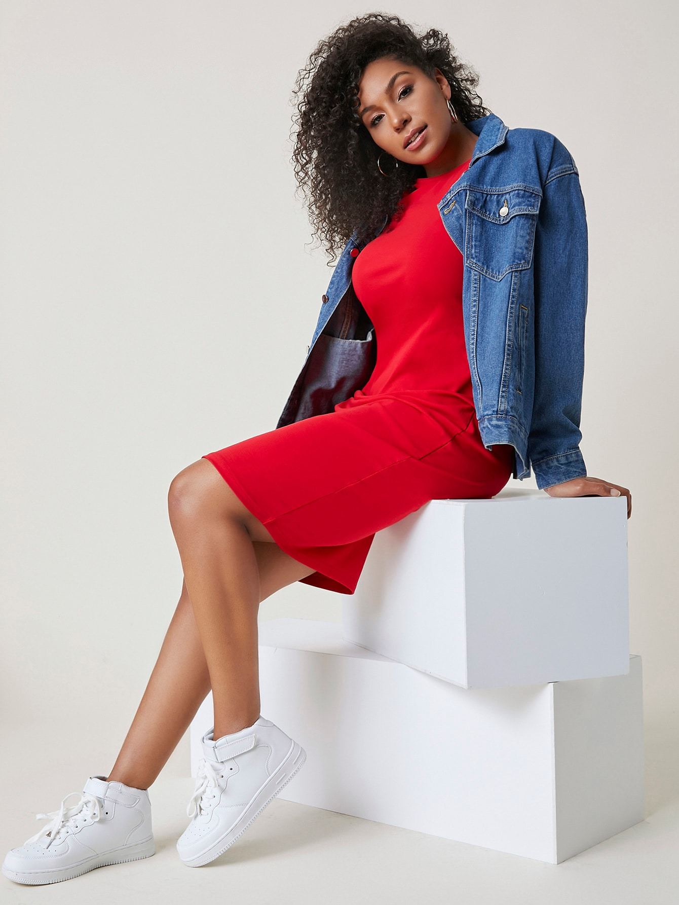 Red Hot & Ready Simple Dress