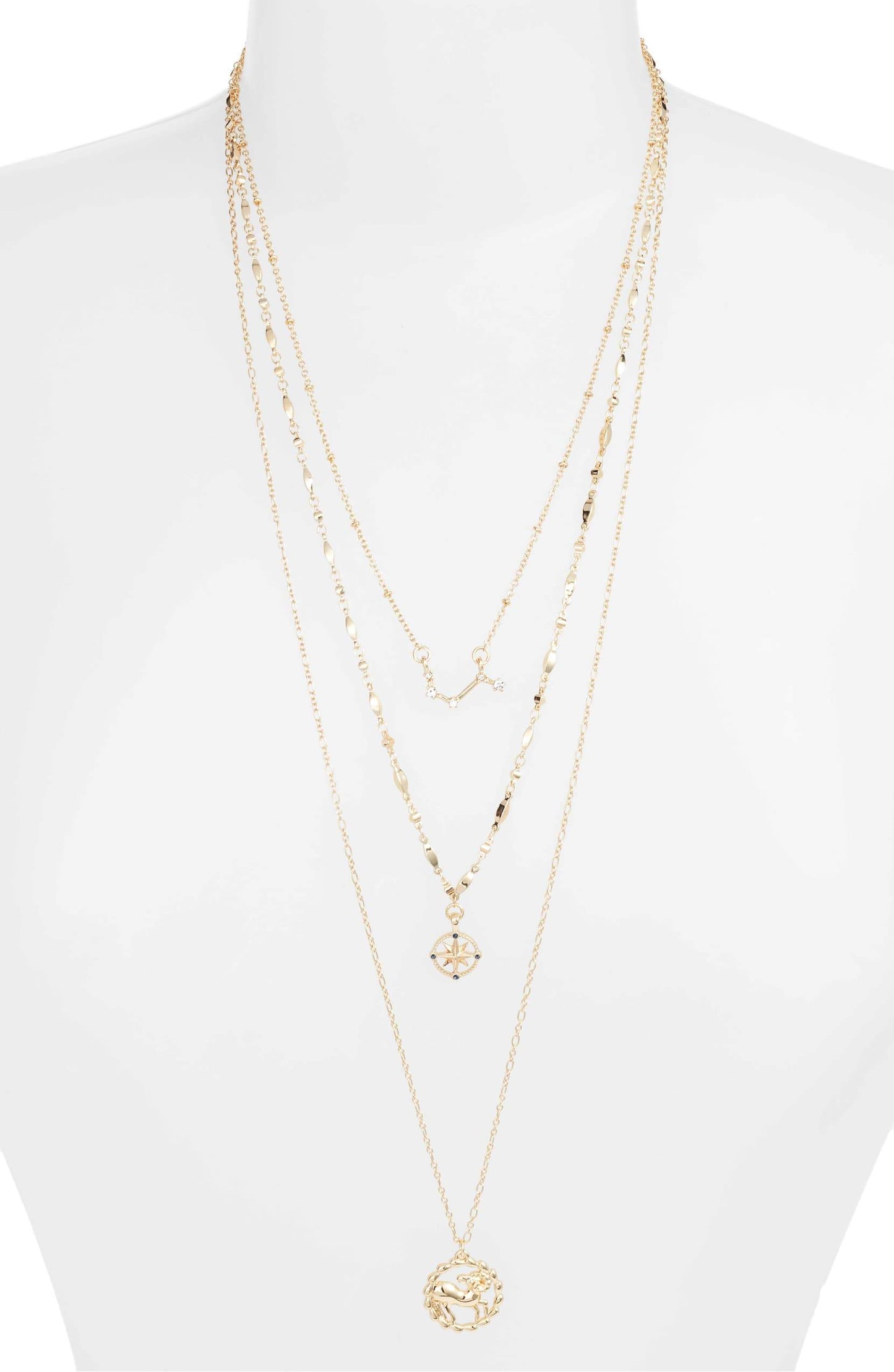 Collar con dije astrológico - Aries