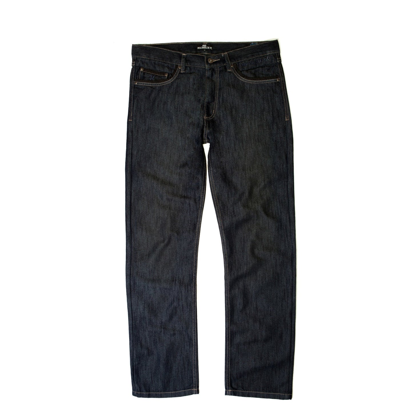 65 McMlxv Jean de lavado oscuro de mezclilla premium para hombre