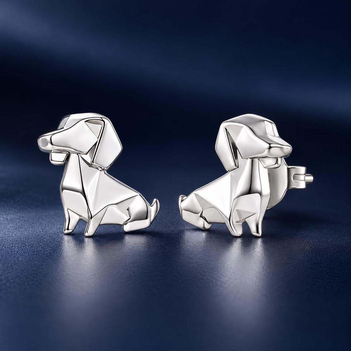 925 Sterling Silver White Gold Plated 1.1 x 1.1 cm Brass Earrings for Women