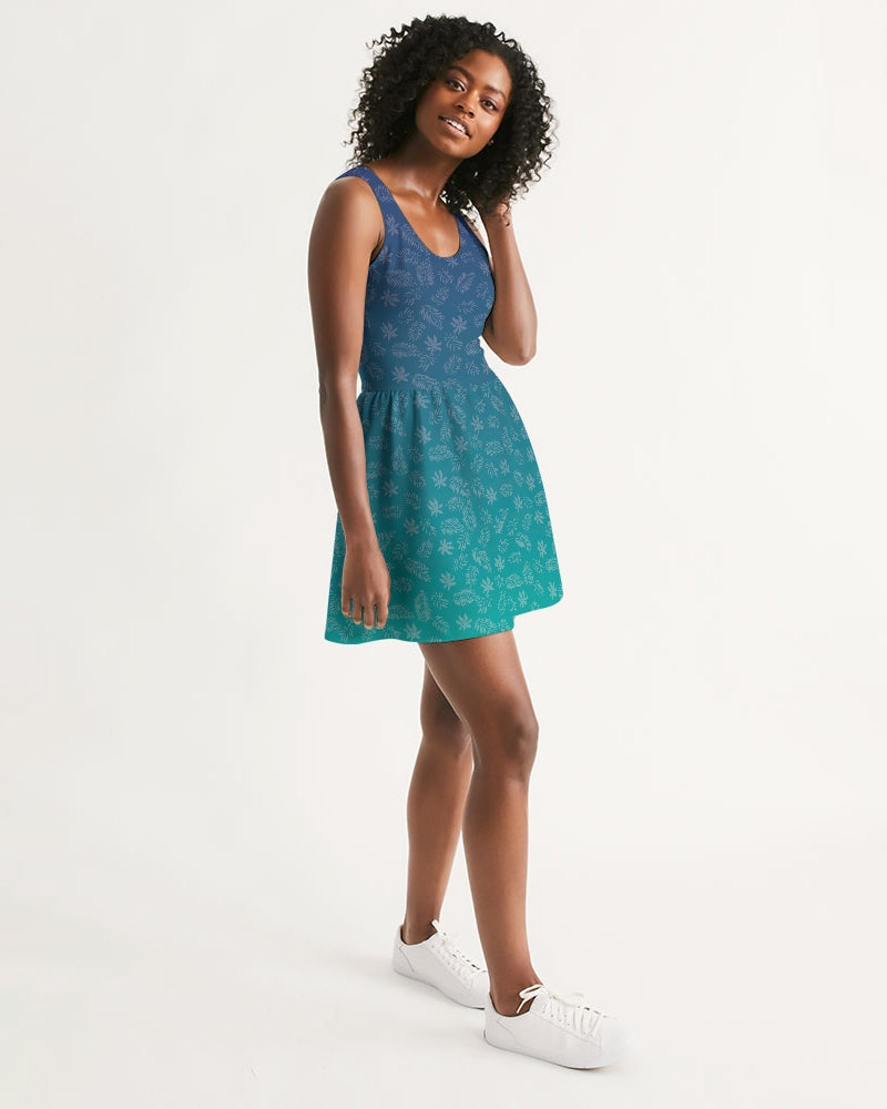 Find Your Coast® Birdie Scoop Neck Skater Dress