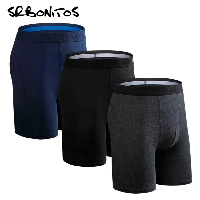 3pcs Long Boxer Shorts