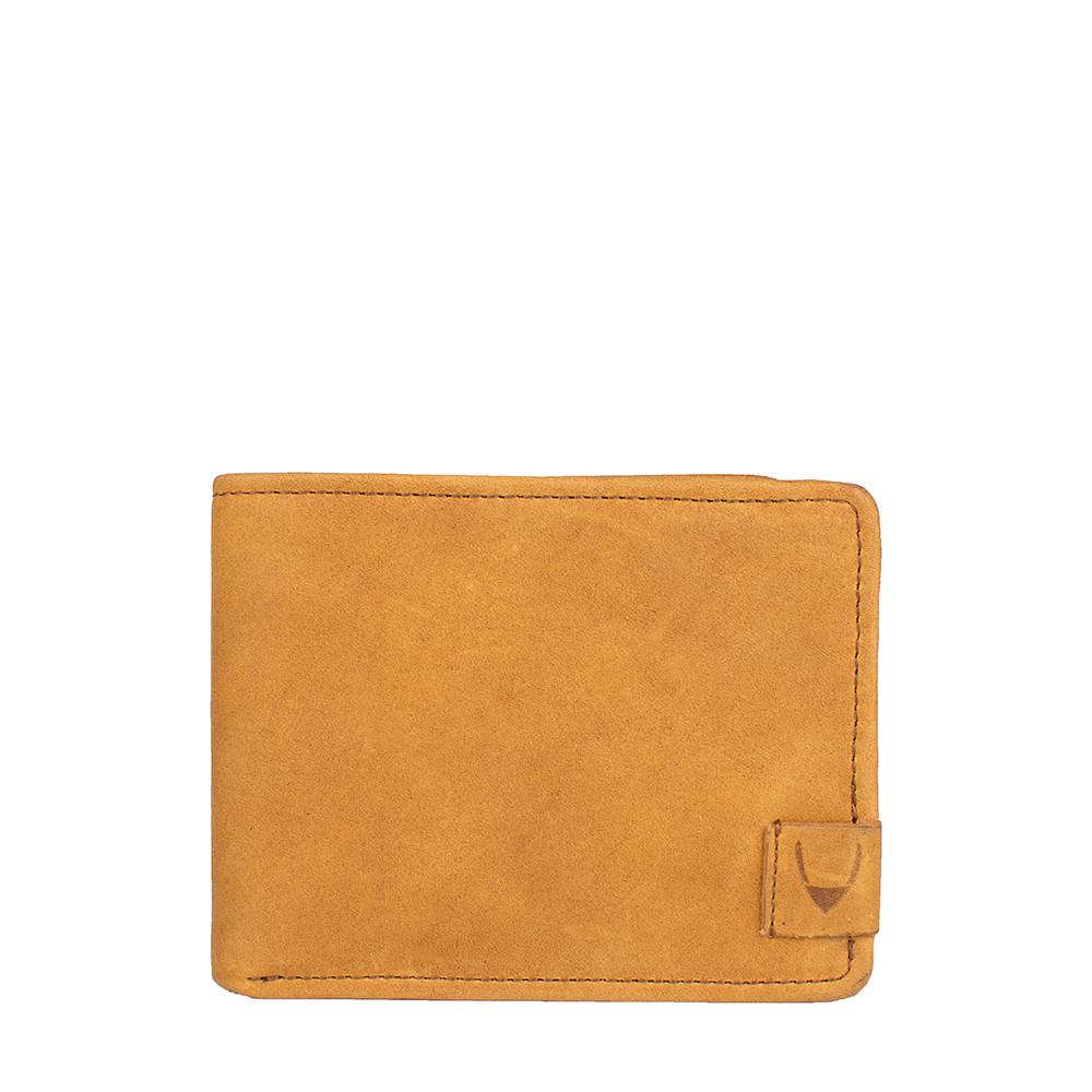 Camel RFID Blocking Trifold Leather Wallet