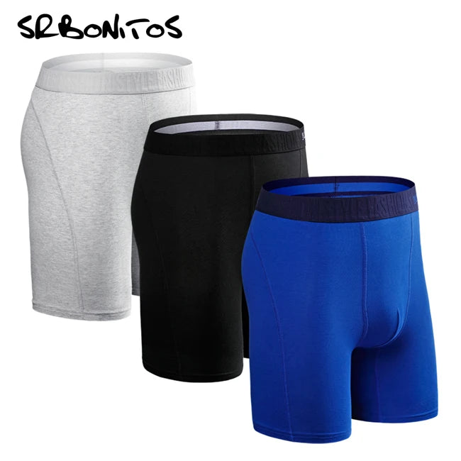 3pcs Long Boxer Shorts
