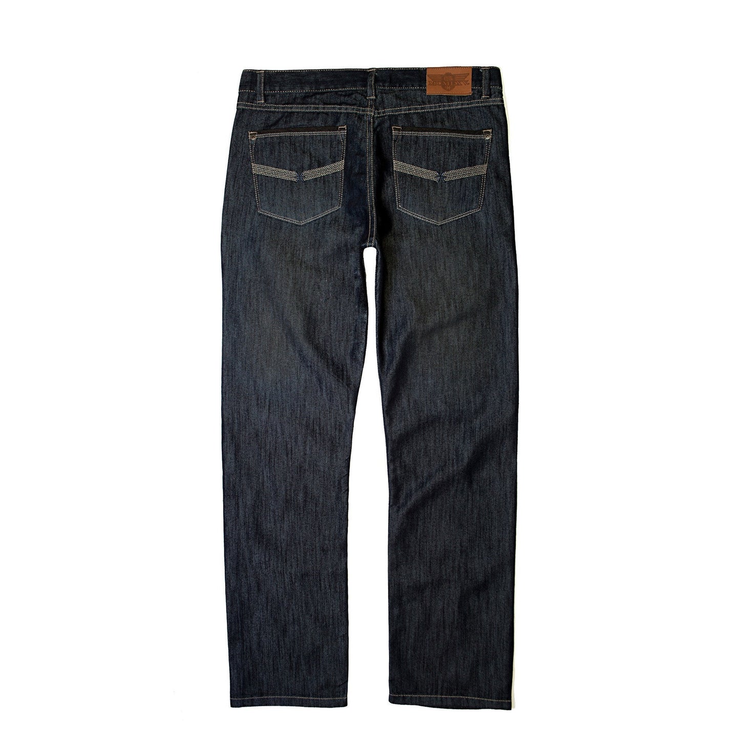 65 McMlxv Jean de lavado oscuro de mezclilla premium para hombre