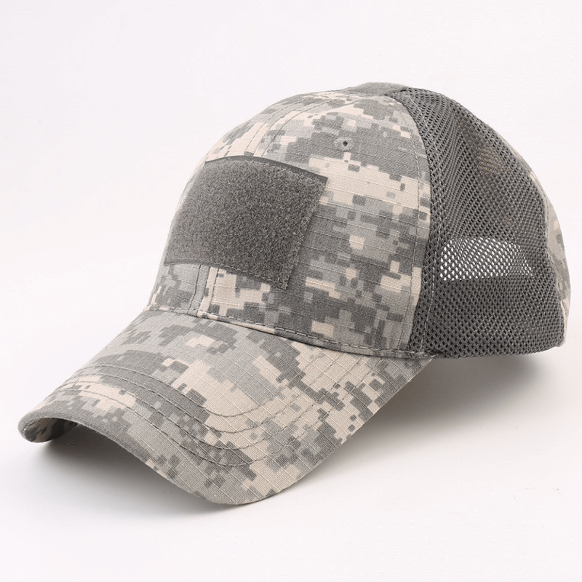 Gorra con parche de estilo táctico y correa ajustable