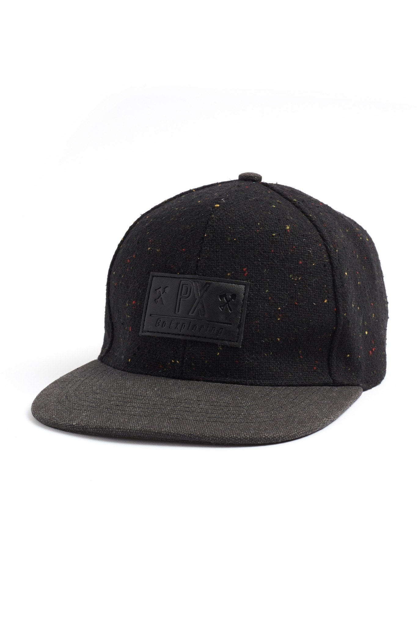 Sombrero moteado de ala plana Travis