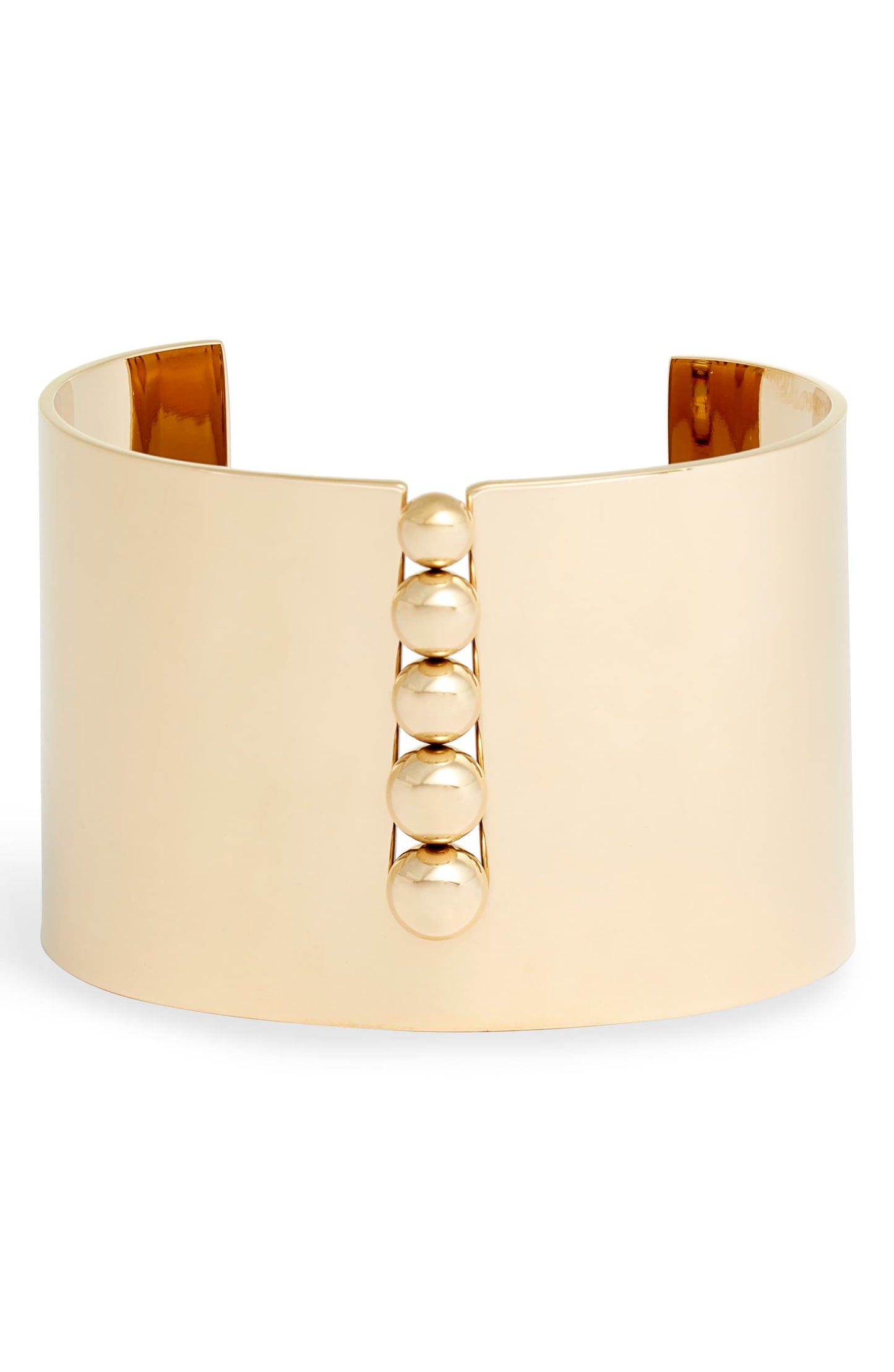 Inset Bead Wide Cuff | More Colors Available