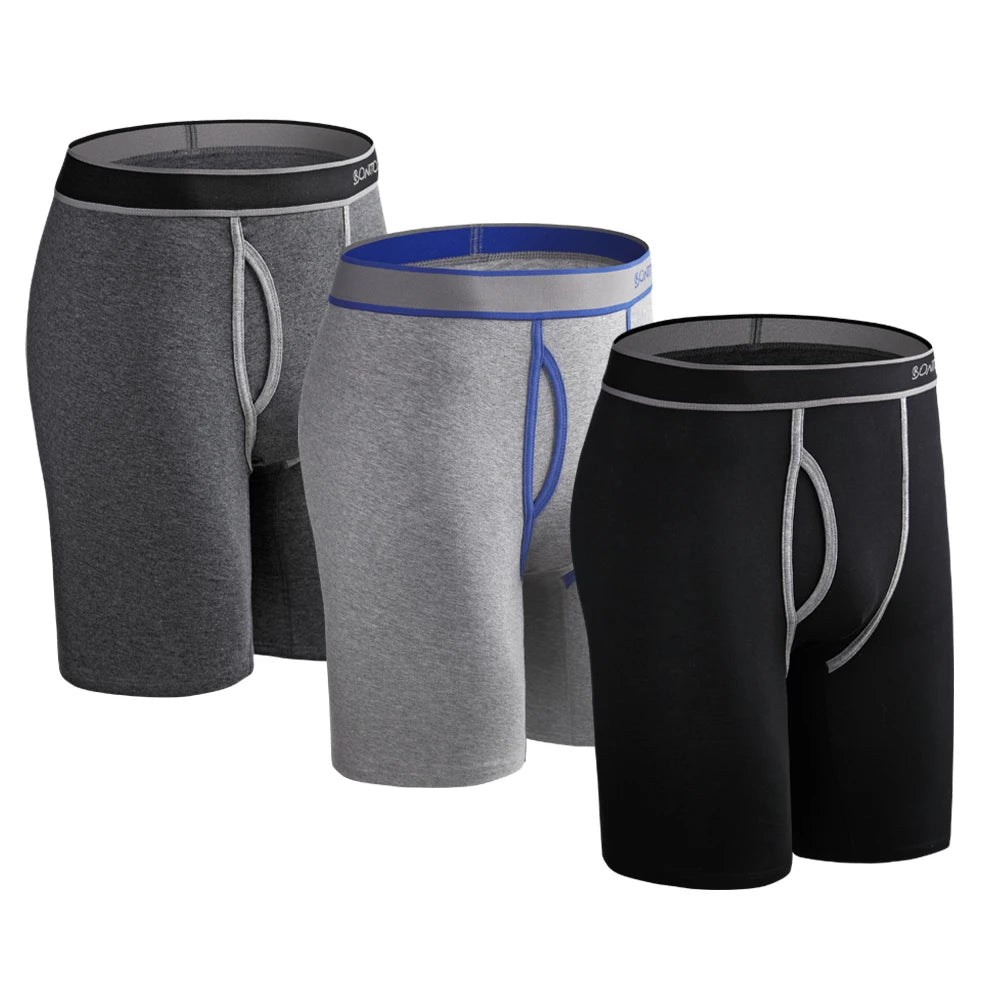 3pcs Long Boxer Shorts