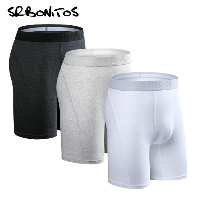 3pcs Long Boxer Shorts