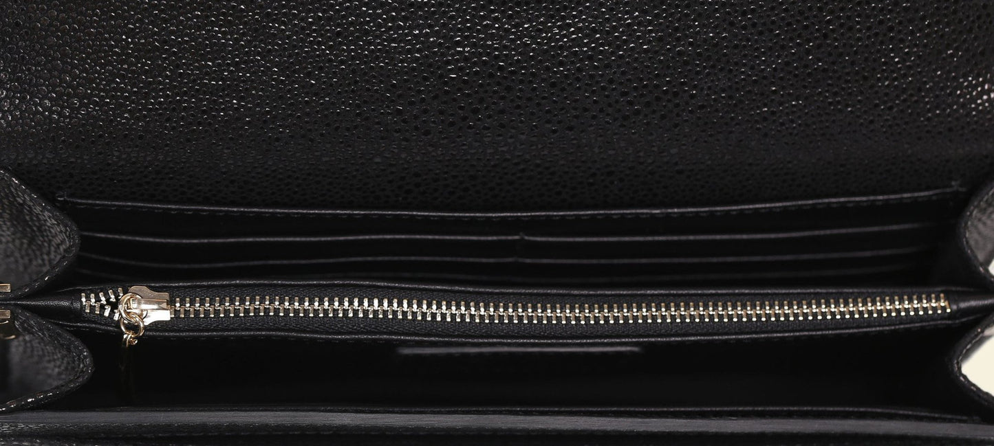 Bolso bandolera tipo pez negro