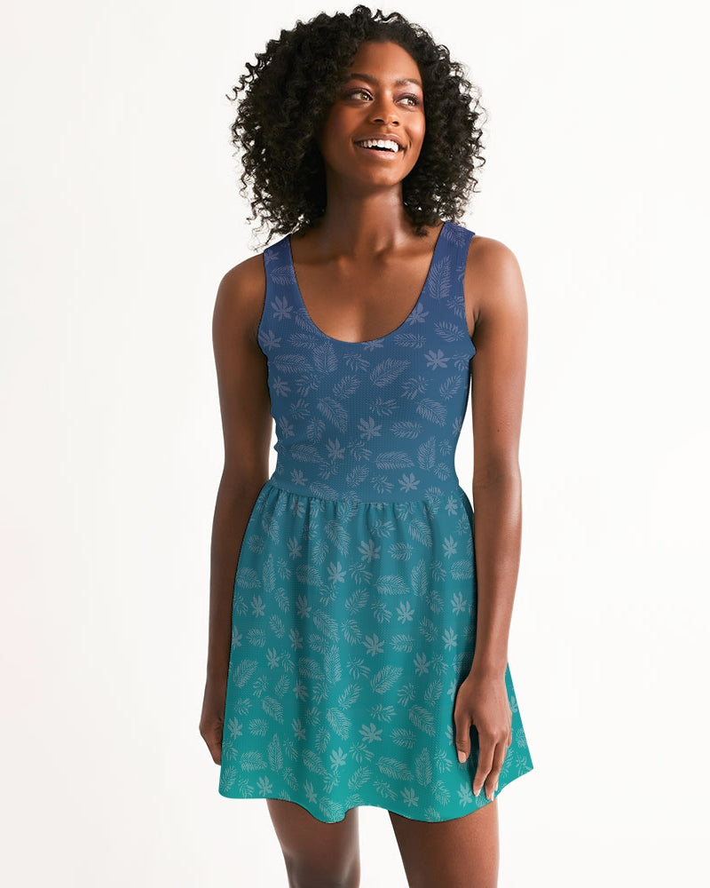 Find Your Coast® Birdie Scoop Neck Skater Dress