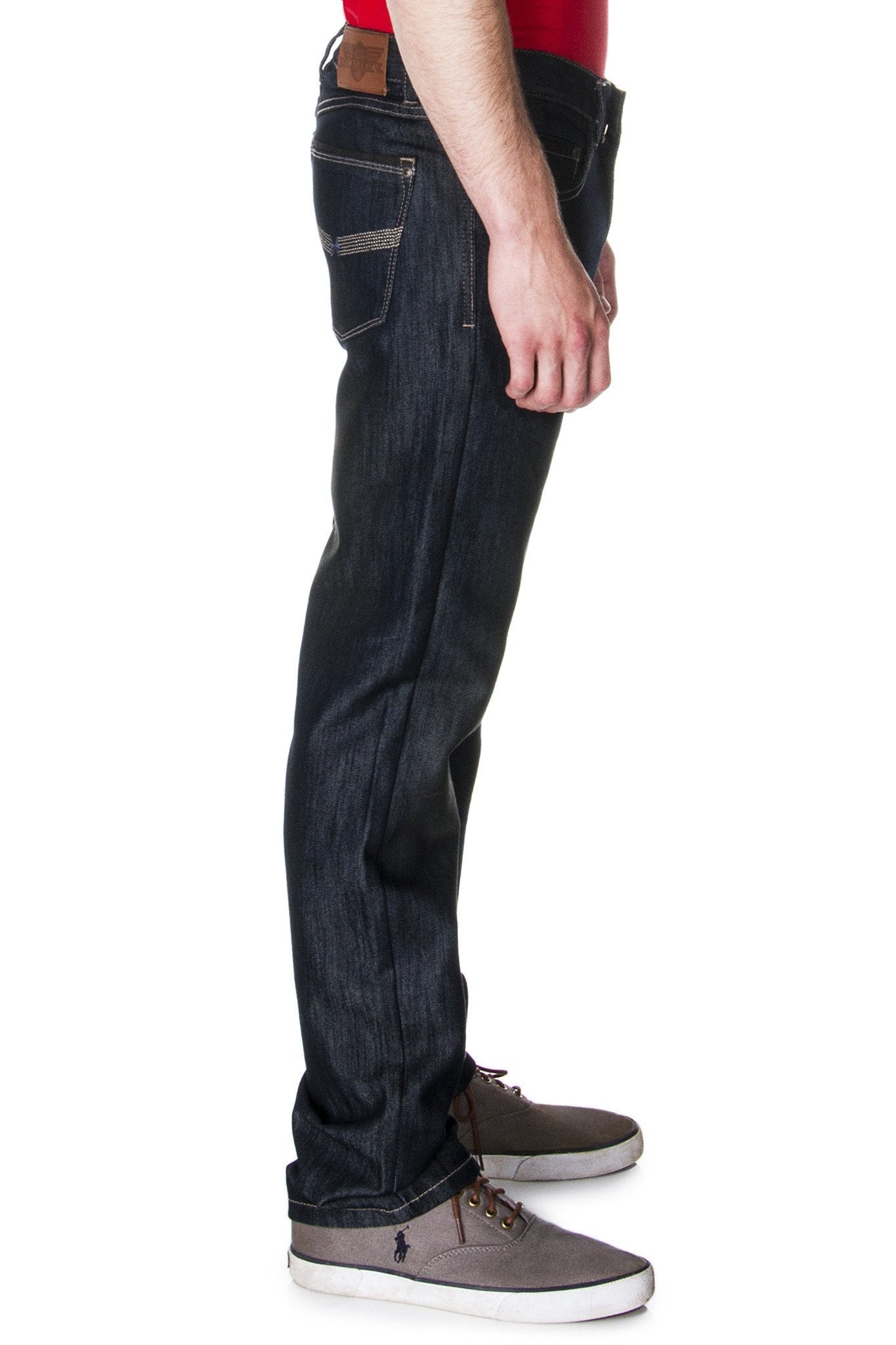 65 McMlxv Jean de lavado oscuro de mezclilla premium para hombre