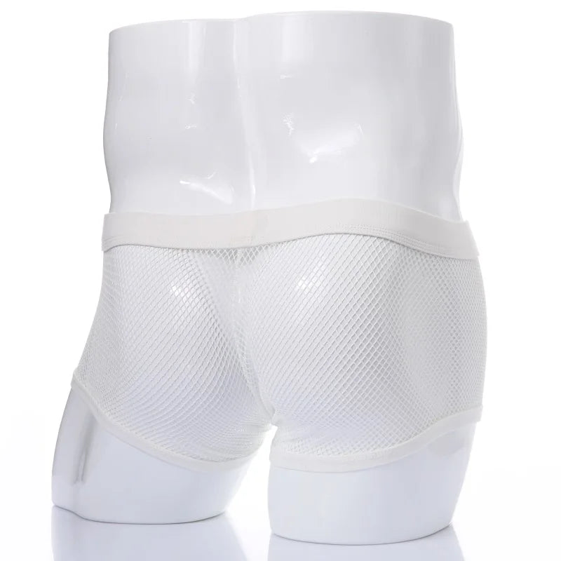 Men's Boxer Shorts Low Rise Transparent Underwear