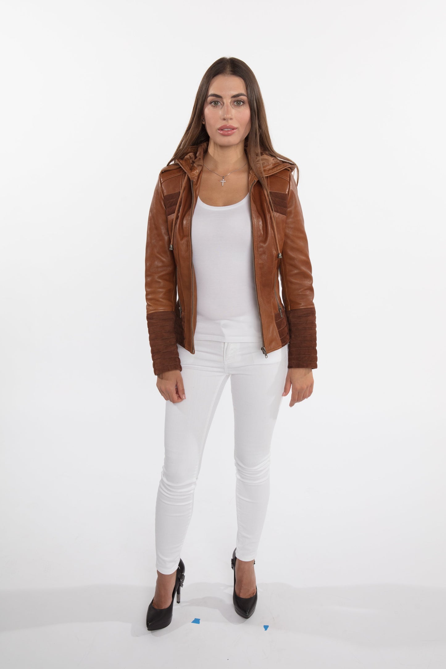 Chaleco de piel de liana para mujer