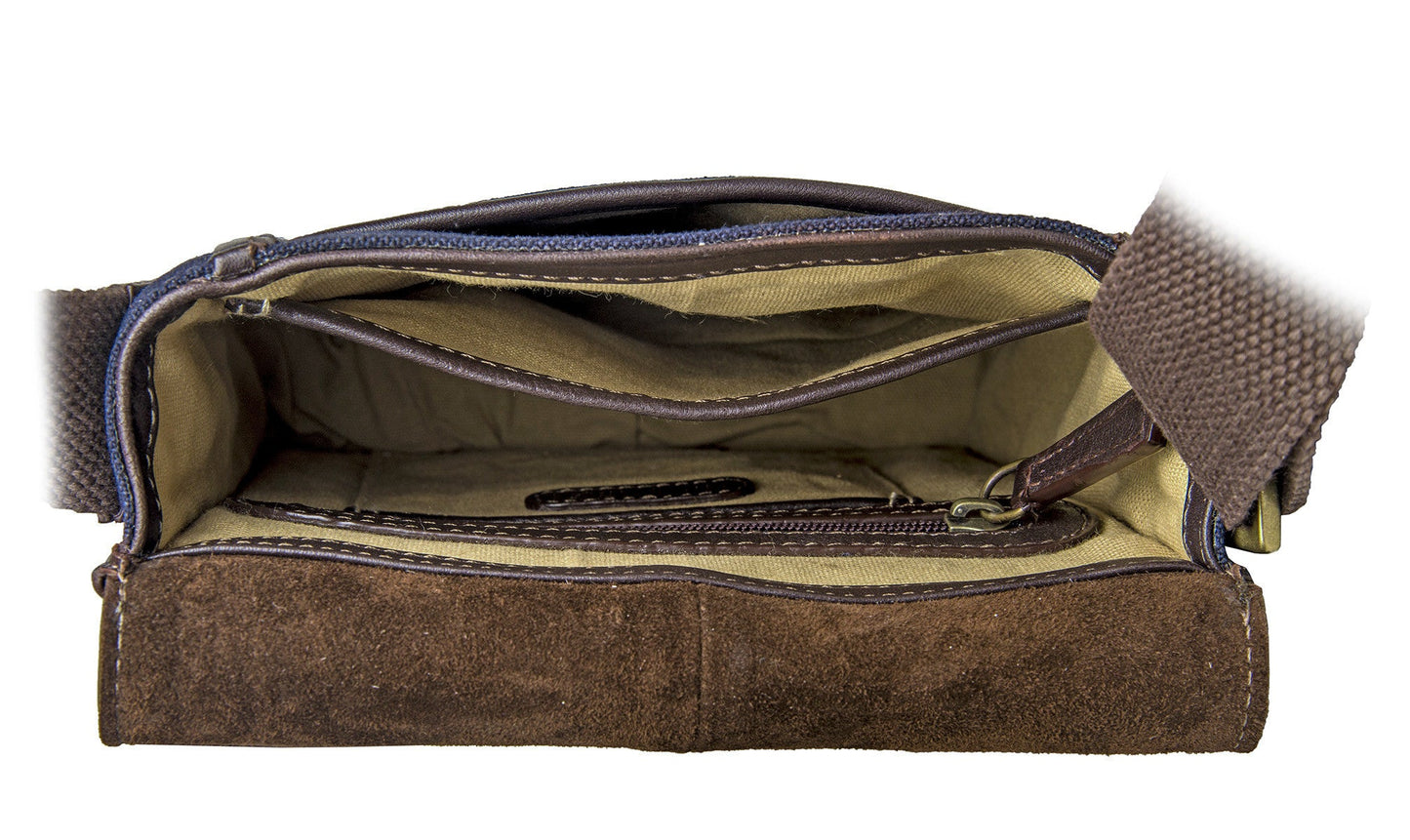 Aiden Small Canvas Leather Cross Body