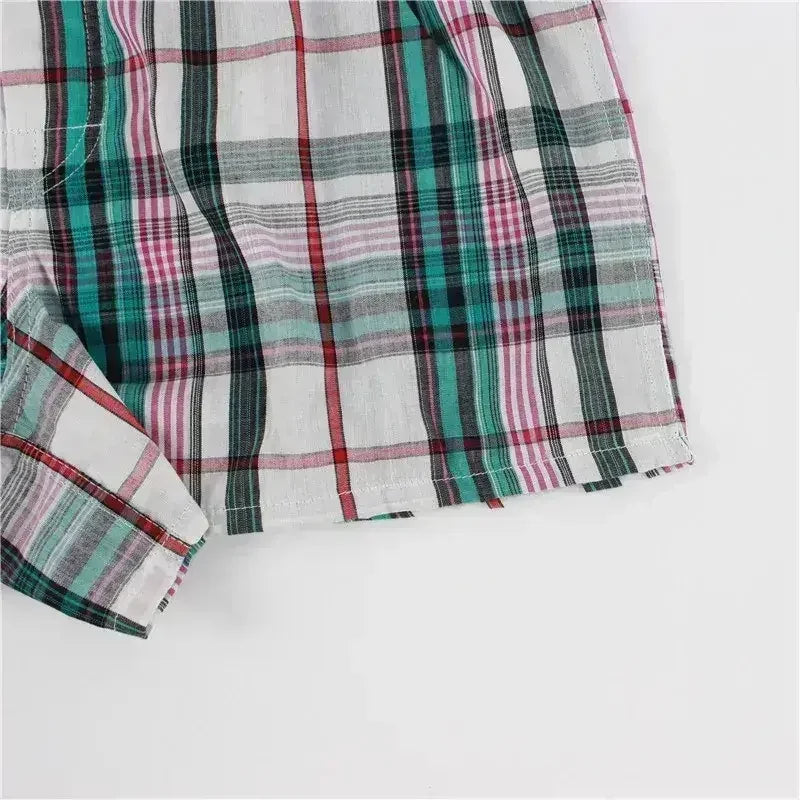 5pcs Plaid Cotton Boxer Shorts