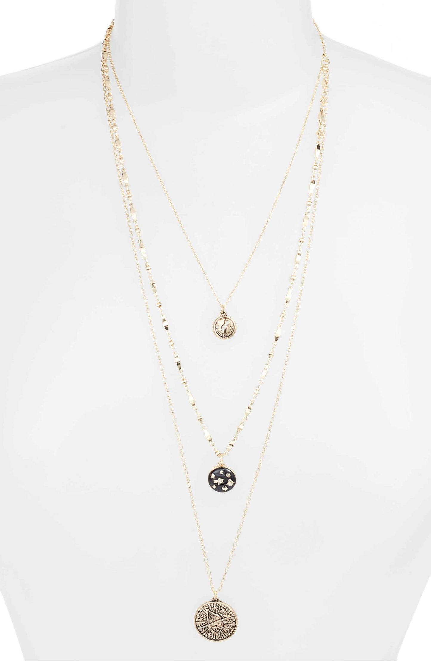 Collar con dije astrológico - Sagitario