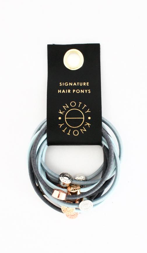 Conjunto de 10 ponis Signature | Gris azulado