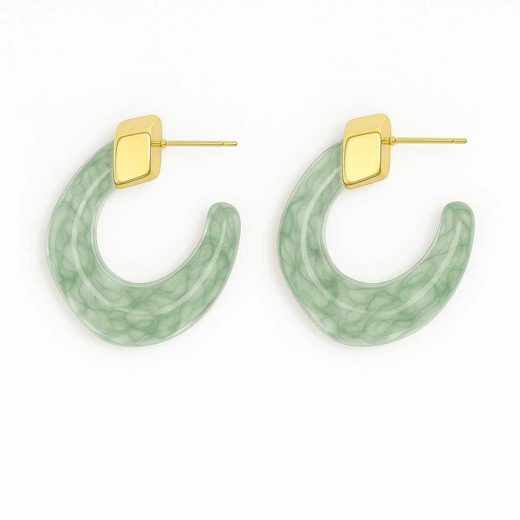 Kaia Hoops - Green