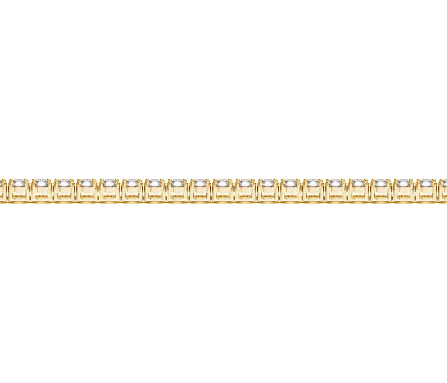 Lab Grown Round Diamond Tennis Bracelet in 14k Yellow Gold (4 cctw F/G VS2/SI1)