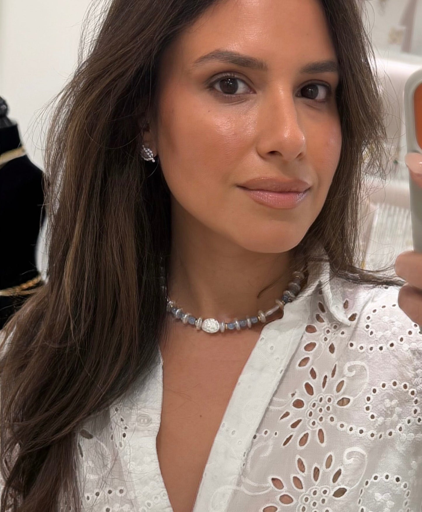 Aquamarine & Pearl Necklace