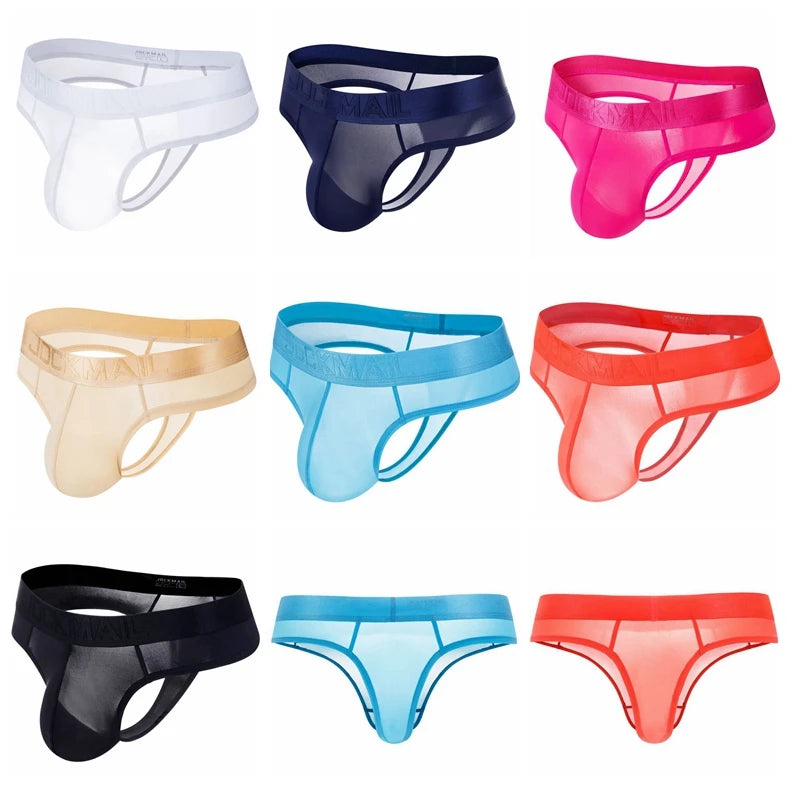 JOCKMAIL Microfiber Ultra-Thin Ice Silk Jock Strap
