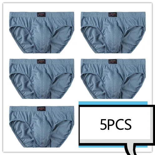 100% Cotton Men's Comfortable Underwear Briefs (Pkg of 5)