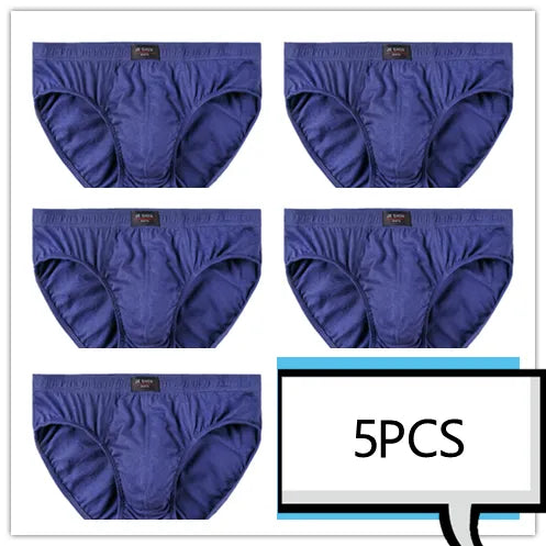 100% Cotton Men's Comfortable Underwear Briefs (Pkg of 5)