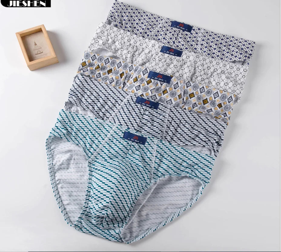 100% Cotton Men's Comfortable Underwear Briefs (Pkg of 5)