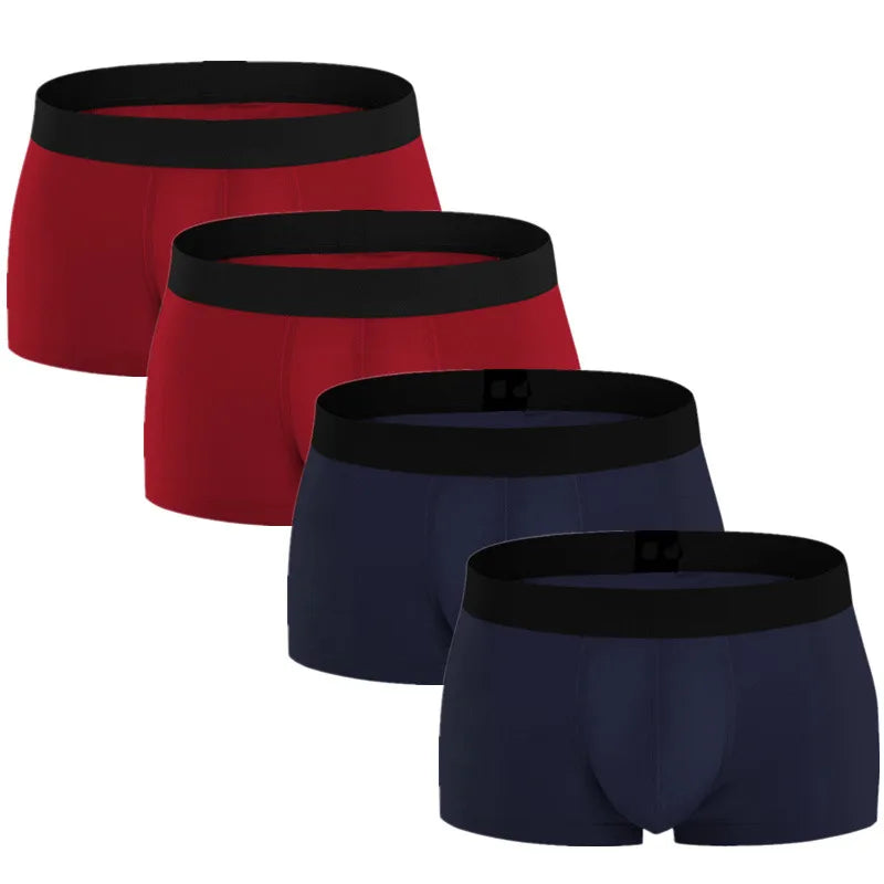 Sky Hero Men's Cotton Underwear (4 Pack)