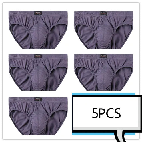 100% Cotton Men's Comfortable Underwear Briefs (Pkg of 5)