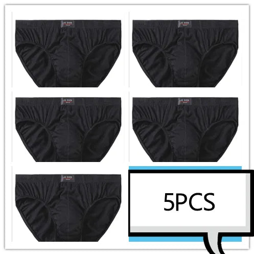 100% Cotton Men's Comfortable Underwear Briefs (Pkg of 5)