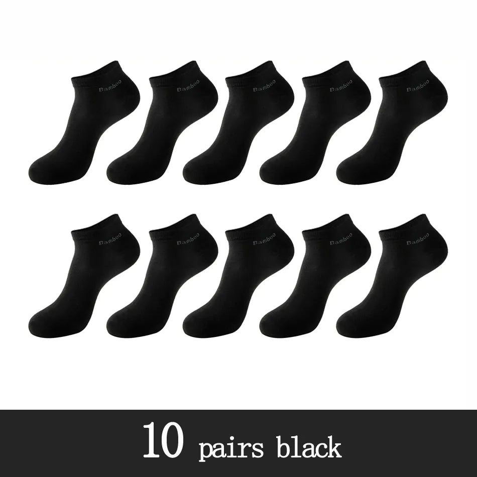 Men's Bamboo Fiber Socks (10 Pairs)