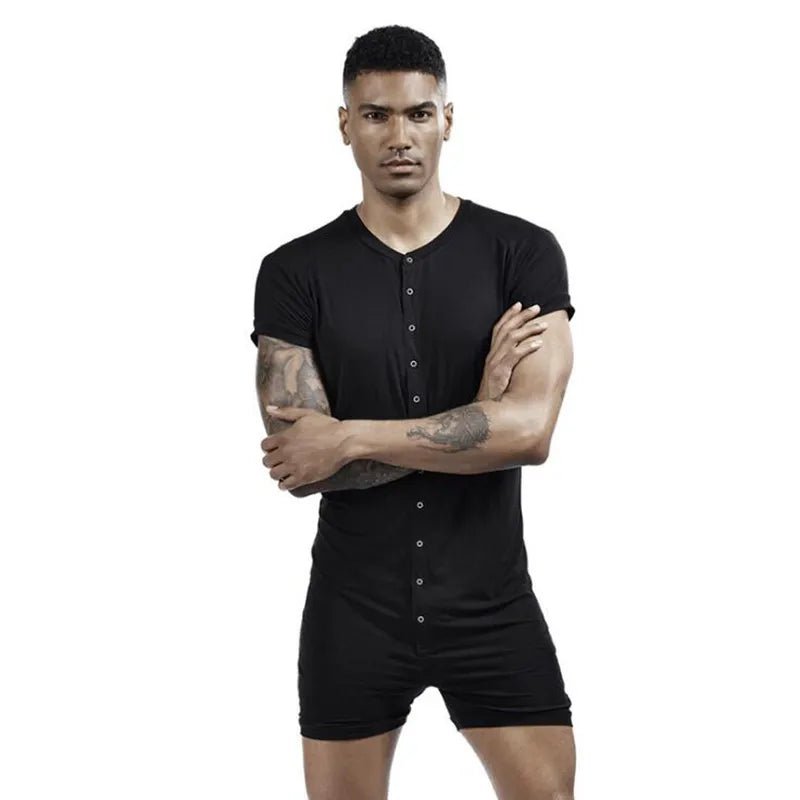 Men's Slimming Body Shaper with Button Top