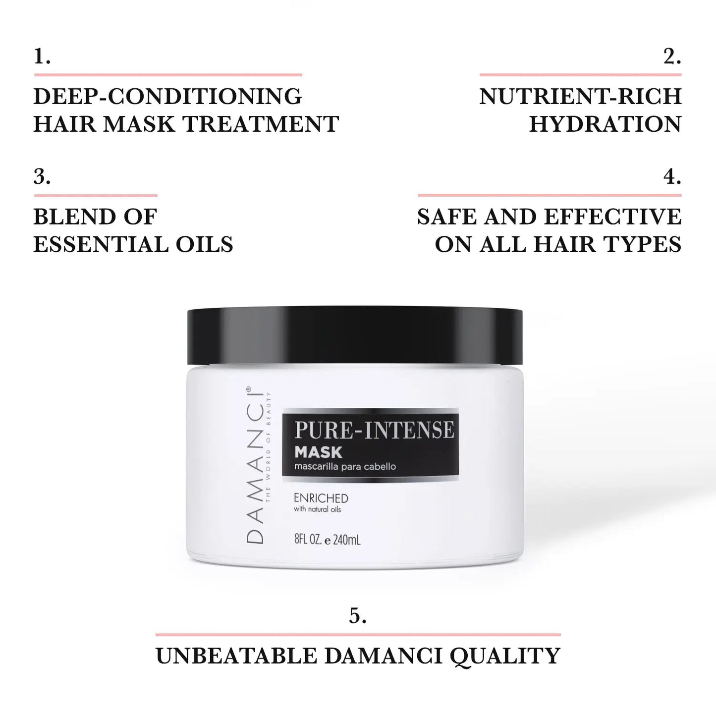 DAMANCI Pure Intense Hair Mask (8 Oz)
