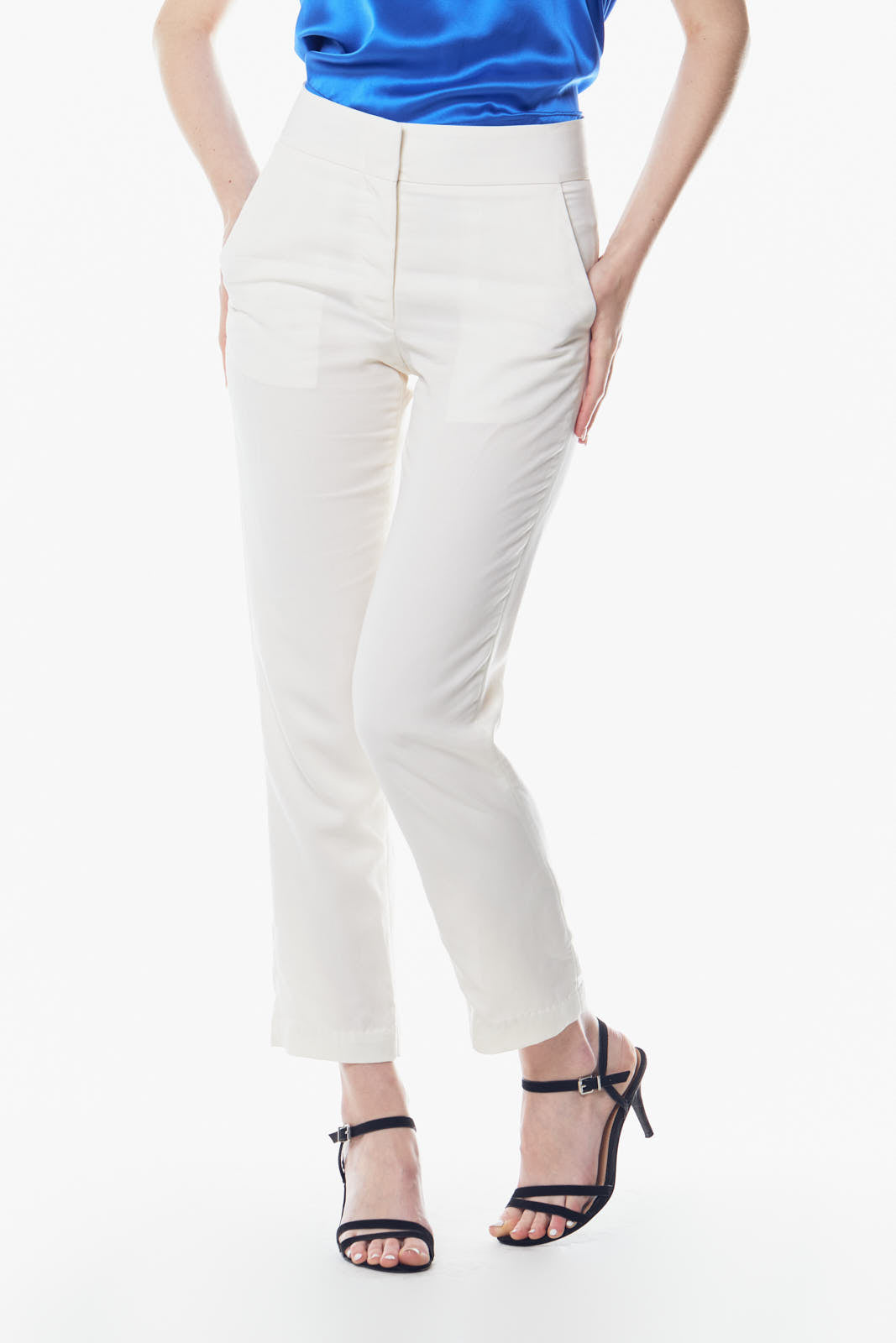 White Skinny Pants Women's Trousers