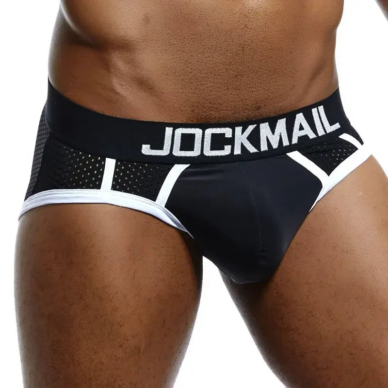 JOCKMAIL Men's Quick-Dry Mesh Brief Underwear