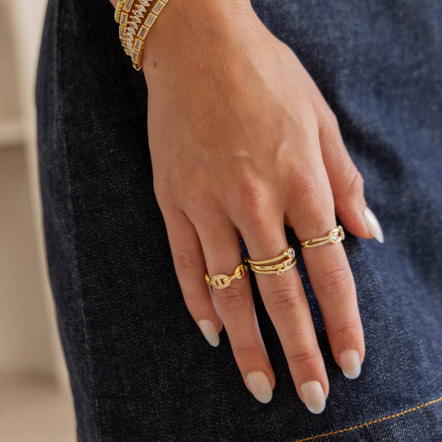 Rylynn Cz Knot Ring