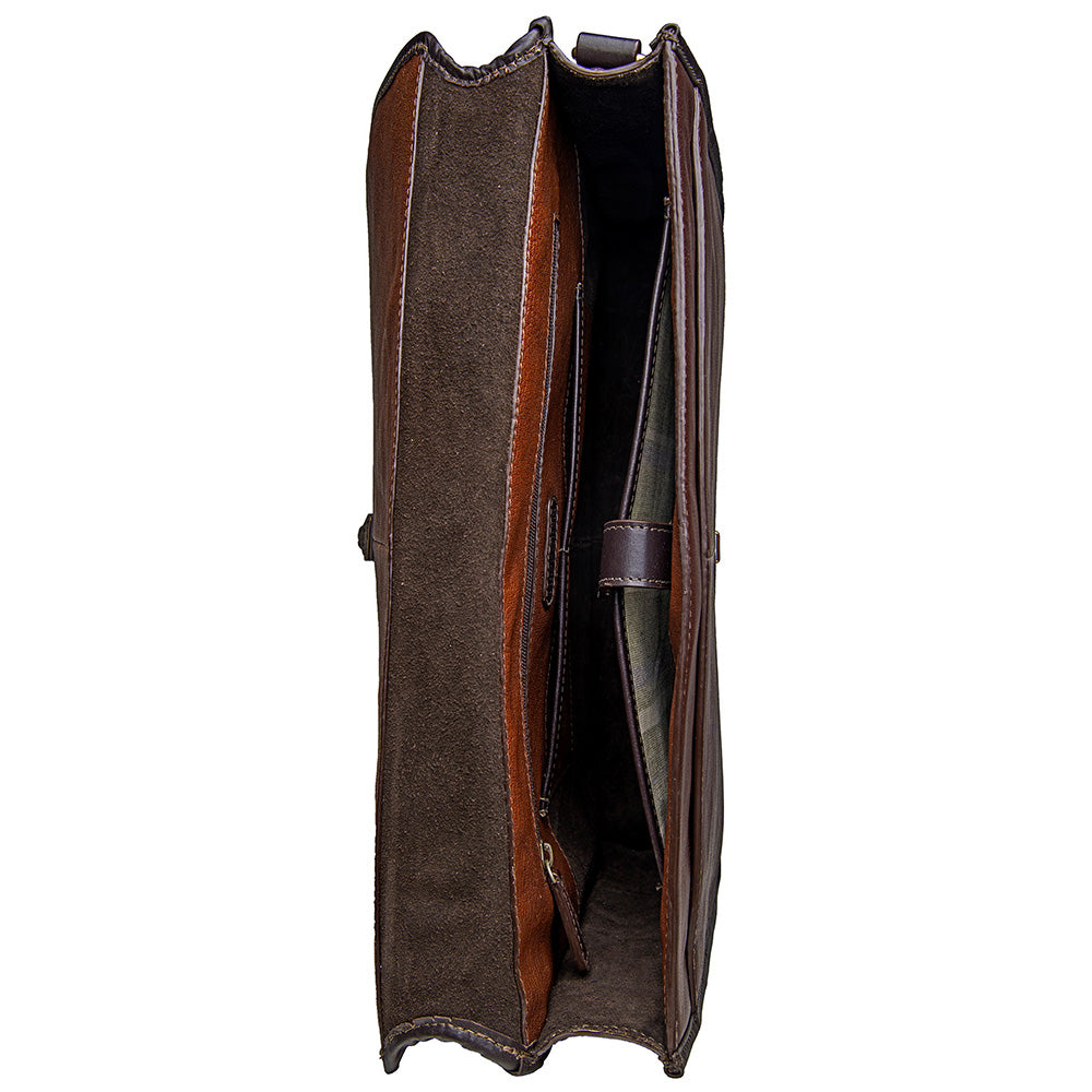 Maletín para portátil de piel de búfalo Harrison de Hidesign