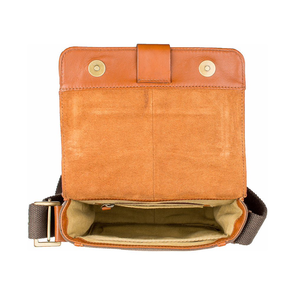 Aiden Small Canvas Leather Cross Body