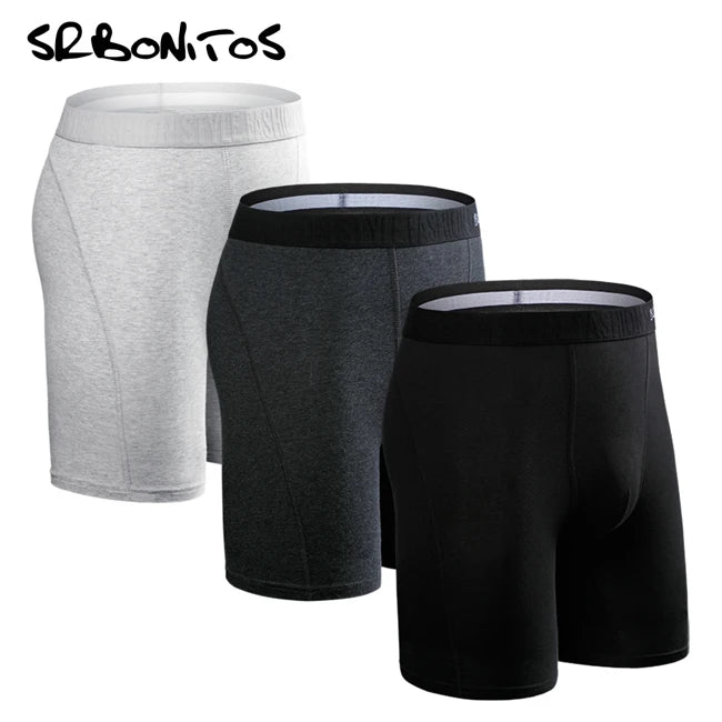 3pcs Long Boxer Shorts