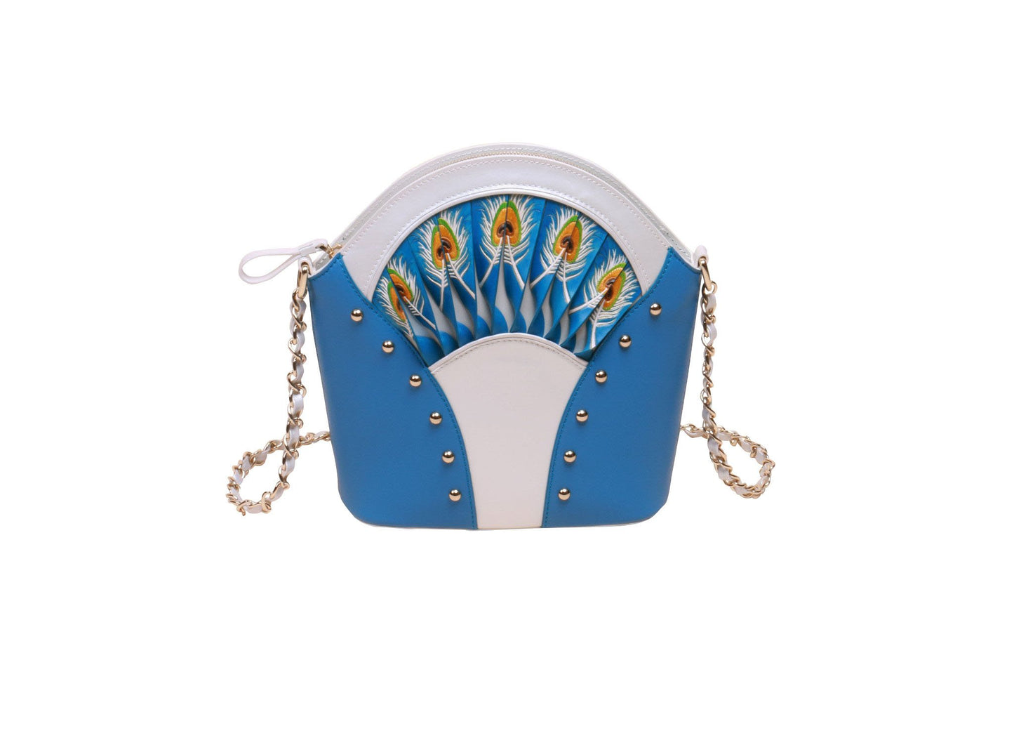 Feather Black Shoulder Bag