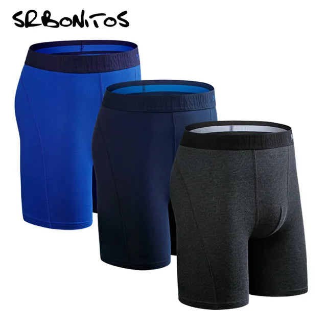 3pcs Long Boxer Shorts