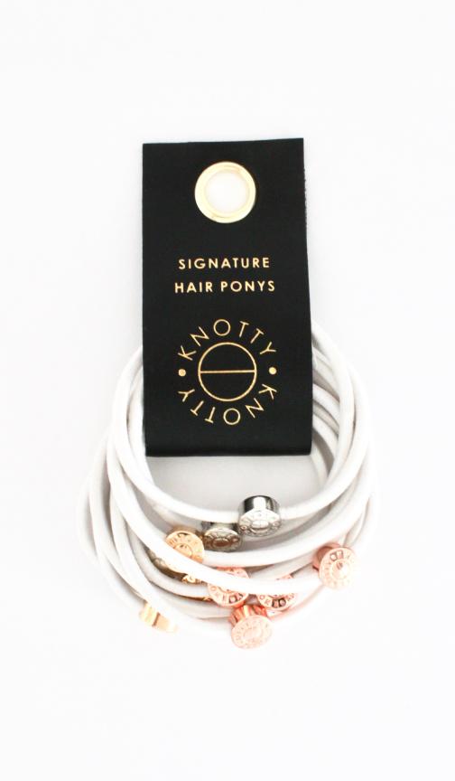 Juego de 10 ponis Signature | Blanco