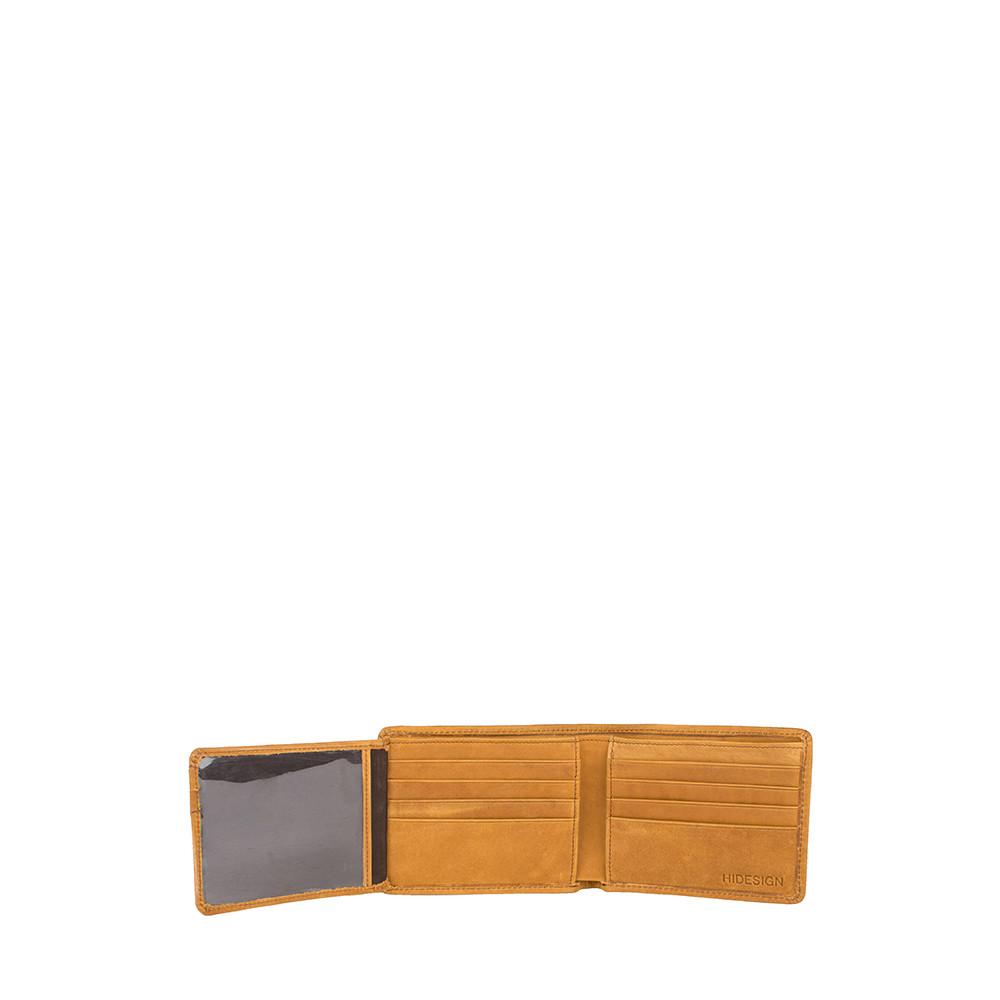 Camel RFID Blocking Trifold Leather Wallet