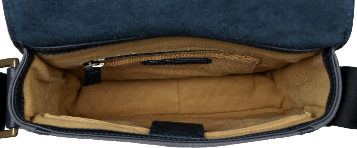 Aiden Small Canvas Leather Cross Body