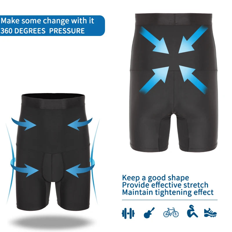 Men's Body Shaper Compression Shorts Shapewear